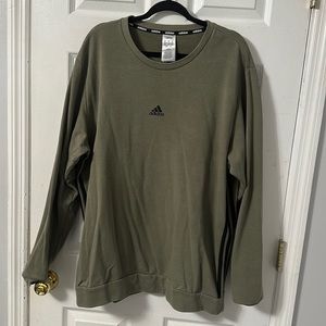 Olive green Adidas sweatshirt